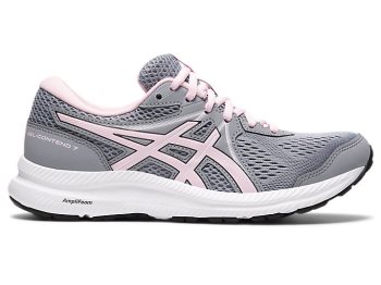 Pink Asics GEL-CONTEND 7 (D) Women's Running Shoes | QYBN1817