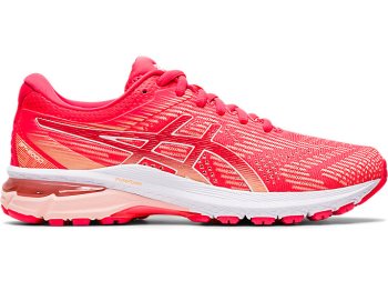 Pink / White Asics GT-2000 8 Women's Running Shoes | BMLW7817