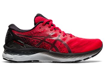 Red / Black Asics GEL-NIMBUS 23 Men's Running Shoes | FWKA2566