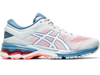 White Asics GEL-KAYANO 26 (D) Women's Running Shoes | WTUK9004