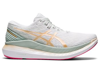 White Asics GLIDERIDE 2 Women's Running Shoes | PYVD0142