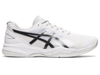 White / Black Asics GEL-GAME 8 Men's Tennis Shoes | YQDK7597