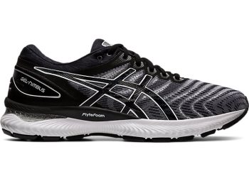 White / Black Asics GEL-Nimbus 22 Men's Running Shoes | HMVV9286