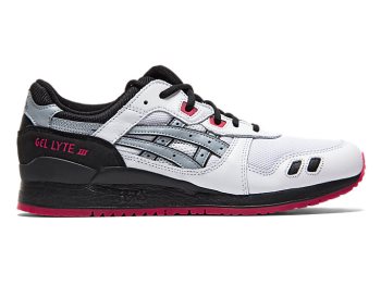 White / Grey Asics GEL-Lyte III Men's Sneakers | QNHA0384