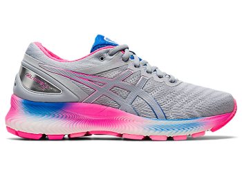 White / Grey Asics GEL-NIMBUS LITE Women's Running Shoes | PBZH3315