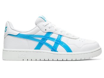 White / Light Turquoise Asics JAPAN S GS Kids' Sneakers | DVNH2906