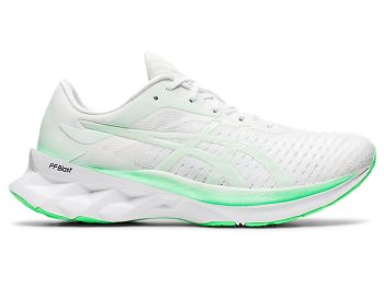 White / Mint Asics NOVABLAST Women's Running Shoes | BKYF4080