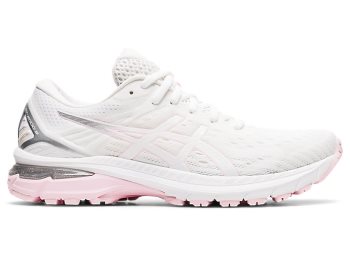 White / Pink Asics GT-2000 9 Women's Running Shoes | KDDL7819