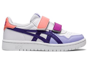 White / Purple Asics JAPAN S PS Kids' Sneakers | RYYL5309