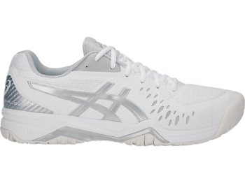 White / Silver Asics GEL-Challenger 12 Men's Tennis Shoes | LUZJ8617