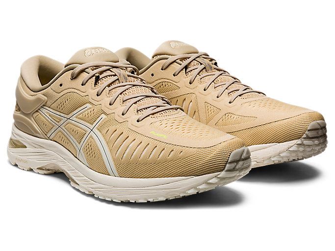 Beige / Grey Asics Metarun Women's Running Shoes | YAWP1477