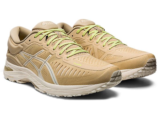 Beige / Grey Asics Metarun Women's Running Shoes | YAWP1477