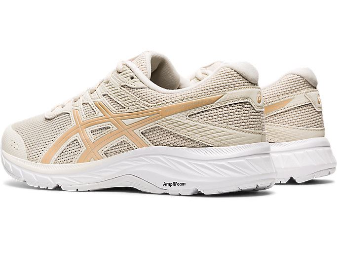 Birch / Champagne Asics GEL-Contend 6 Twist Women's Running Shoes | ZVPM8079