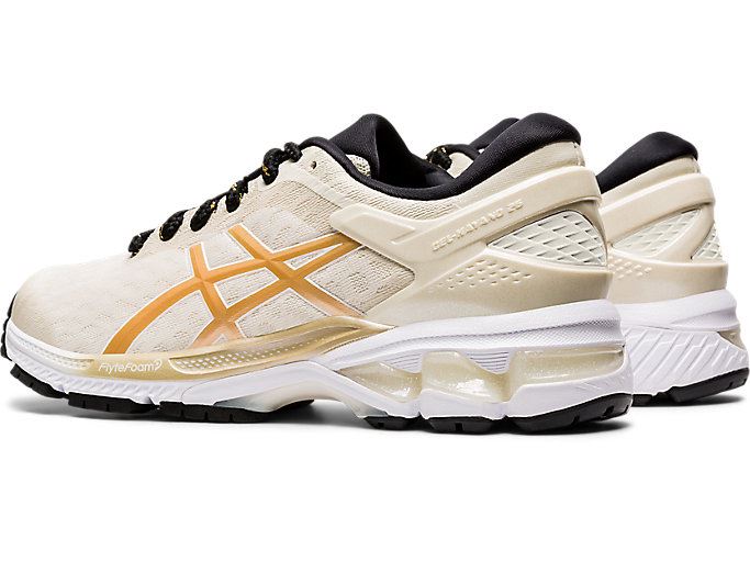 Birch / Champagne Asics GEL-Kayano 26 The New Strong Women's Running Shoes | XVYA3266