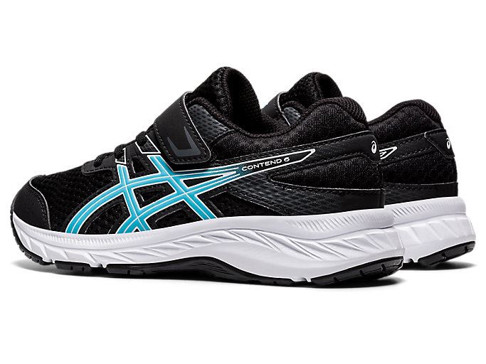 Black Asics Contend 6 PS Kids' Sneakers | ZMYE6997