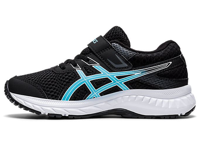 Black Asics Contend 6 PS Kids' Sneakers | ZMYE6997