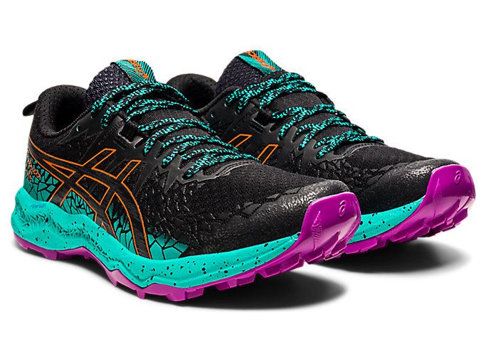 Black Asics FujiTrabuco Lyte Women's Trail Running Shoes | DYGF1109