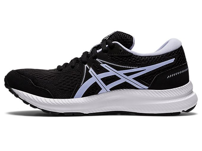 Black Asics GEL-CONTEND 7 (D) Women's Running Shoes | IDIB4818