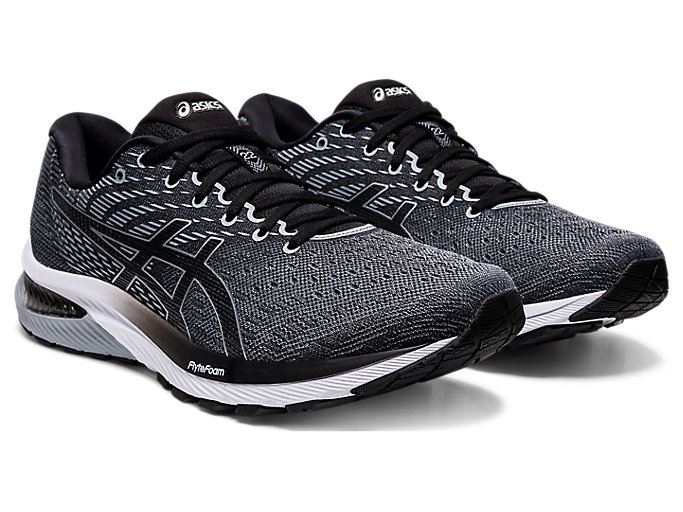 Black Asics GEL-CUMULUS 22 (2E) Men's Running Shoes | IEKR4938