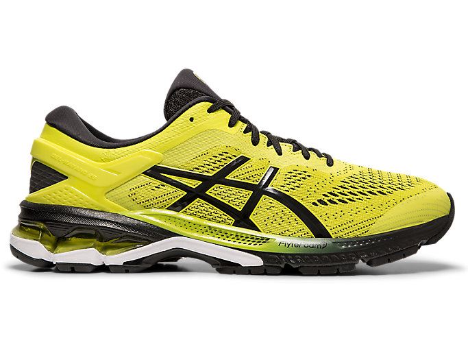 Black Asics GEL-KAYANO 26 Men's Running Shoes | WGBJ0356