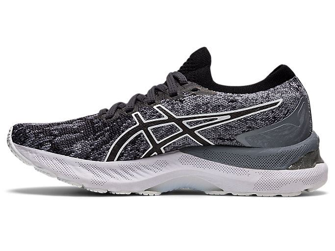 Black Asics GEL-NIMBUS 23 KNIT Women's Running Shoes | FINB6258