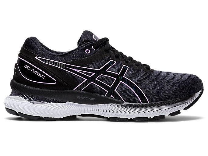 Black Asics GEL-Nimbus 22 Women\'s Running Shoes | GNJX6643