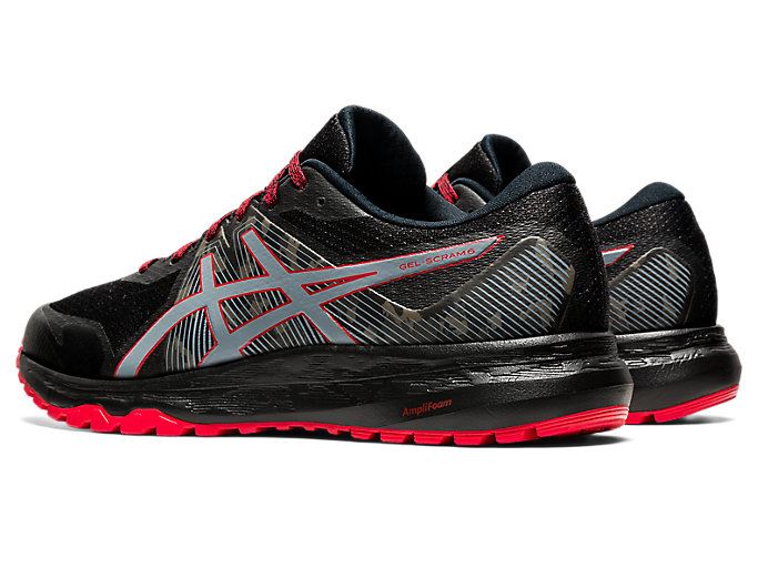 Black Asics GEL-SCRAM 6 Men's Trail Running Shoes | CAYM0711