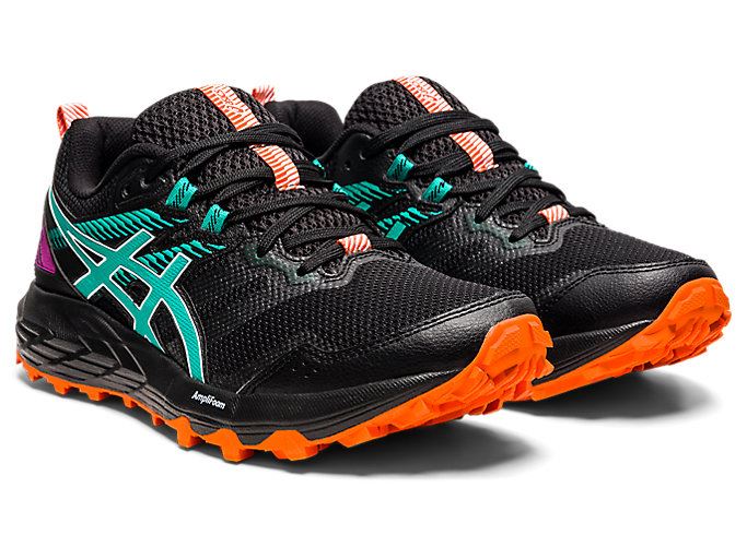 Black Asics GEL-SONOMA 6 Women's Trail Running Shoes | MTED1407