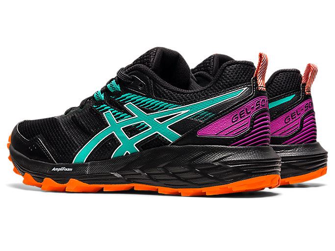 Black Asics GEL-SONOMA 6 Women's Trail Running Shoes | MTED1407