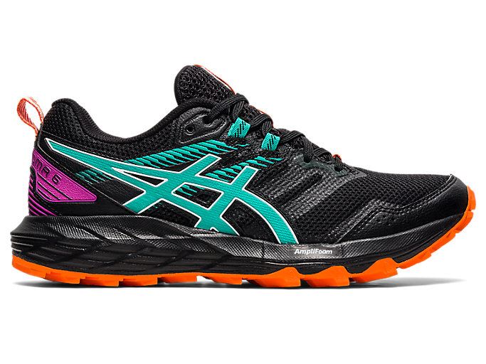 Black Asics GEL-SONOMA 6 Women\'s Trail Running Shoes | MTED1407