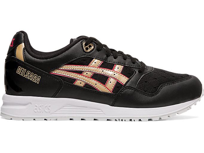 Black Asics GEL-Saga Women's Sneakers | XGBN2927