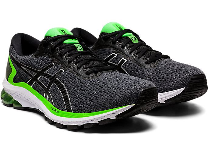 Black Asics GT-1000 9 Men's Running Shoes | IDUJ3665