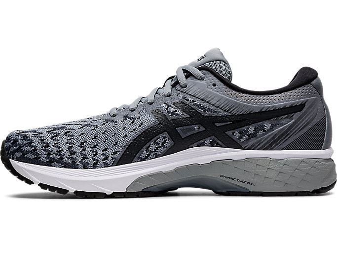 Black Asics GT-2000 8 Knit Men's Running Shoes | EZSU3081