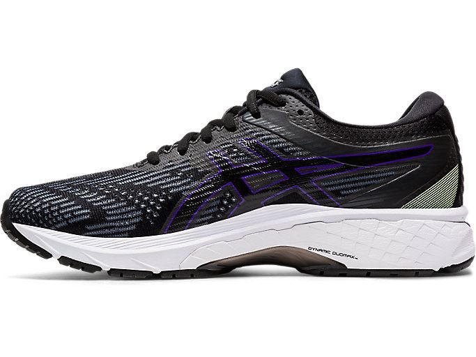 Black Asics GT-2000 8 Women's Running Shoes | QEFO0781