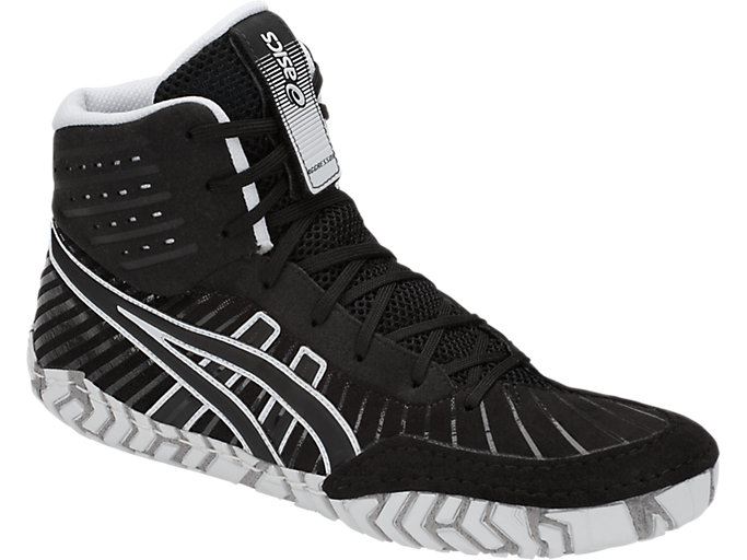 Black / Black Asics Aggressor 4 Men's Wrestling Shoes | SLFF5107