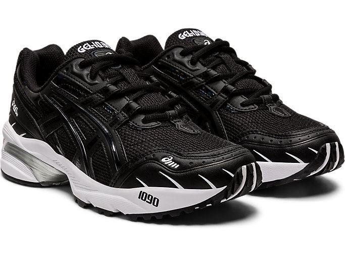 Black / Black Asics GEL-1090 Women's Sneakers | JVXH6406