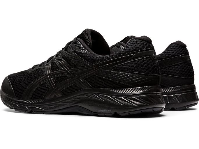 Black / Black Asics GEL-CONTEND 6 Men's Running Shoes | SMSE1725