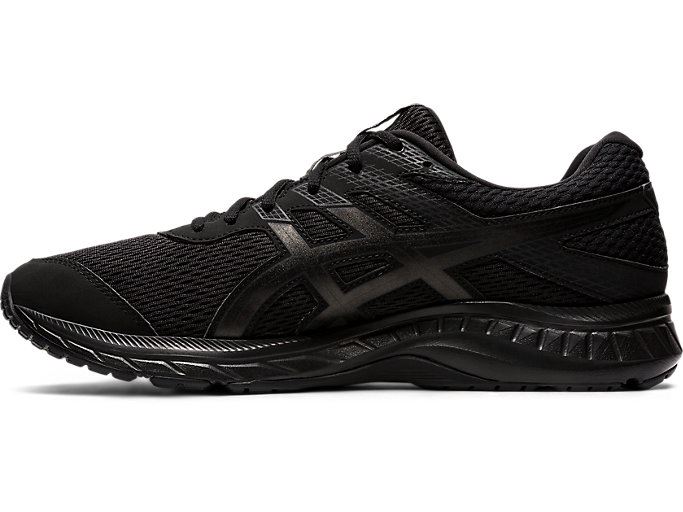 Black / Black Asics GEL-CONTEND 6 Men's Running Shoes | SMSE1725