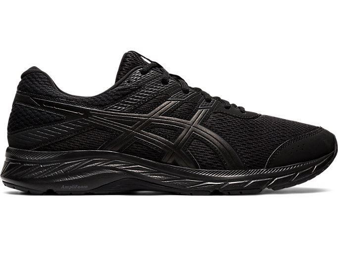 Black / Black Asics GEL-CONTEND 6 Men\'s Running Shoes | SMSE1725