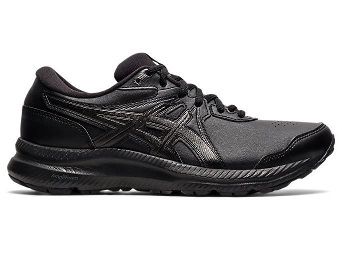 Black / Black Asics GEL-CONTEND WALKER Women\'s Running Shoes | NZAS6539