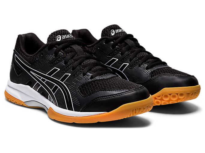 Black / Black Asics GEL-FURTHERUP Women's Volleyball Shoes | LEIA0440