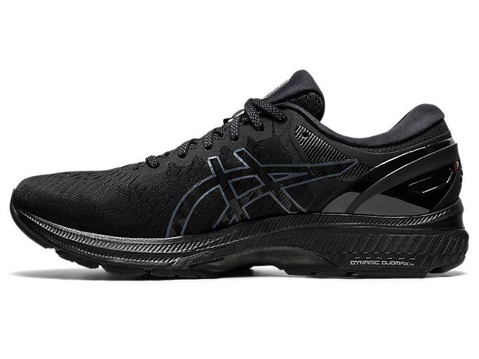 Black / Black Asics GEL-KAYANO 27 (4E) Men's Running Shoes | SAQH8359