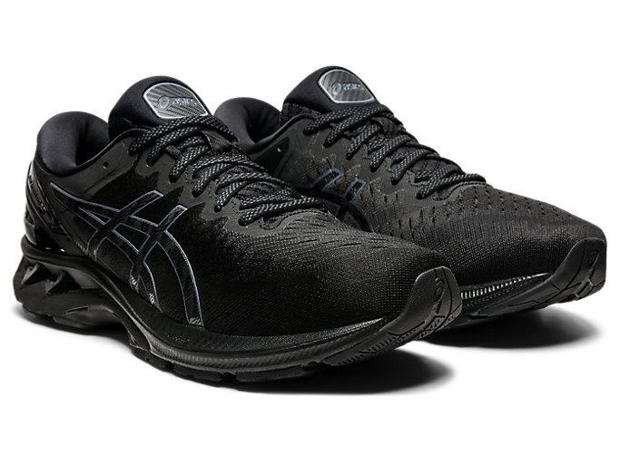 Black / Black Asics GEL-KAYANO 27 Men's Running Shoes | BTCC0080