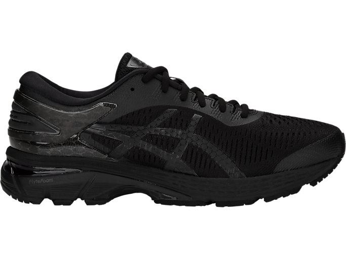 Black / Black Asics GEL-Kayano 25 Men\'s Running Shoes | AZJZ0401