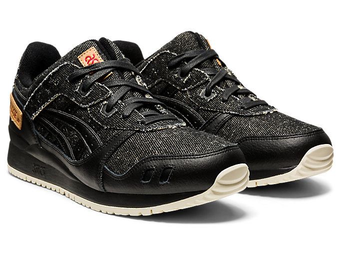 Black / Black Asics GEL-Lyte III Men's Sneakers | DUXN6898