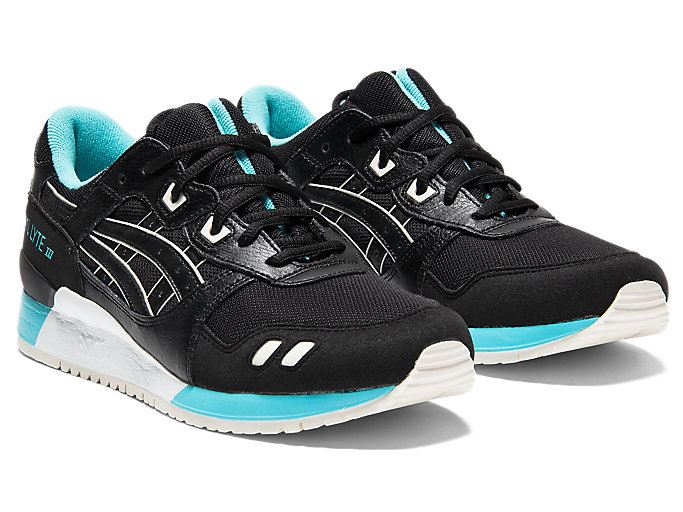 Black / Black Asics GEL-Lyte III Men's Sneakers | LALR4321