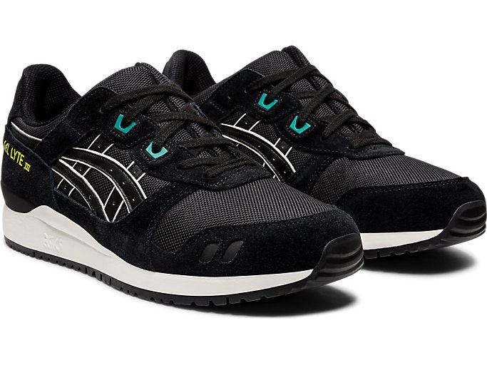 Black / Black Asics GEL-Lyte III Men's Sneakers | YZXI5999