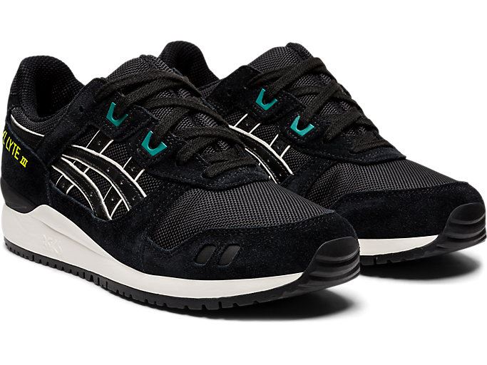 Black / Black Asics GEL-Lyte III Women's Sneakers | GJVU7156