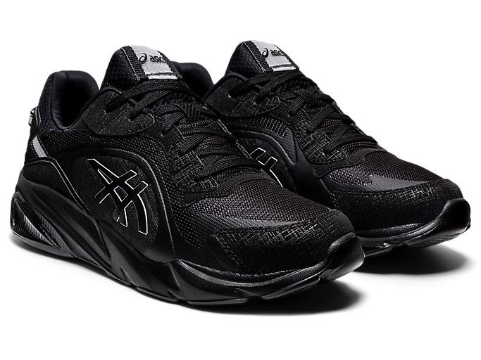 Black / Black Asics GEL-MIQRUM Men's Sneakers | NZQA1223