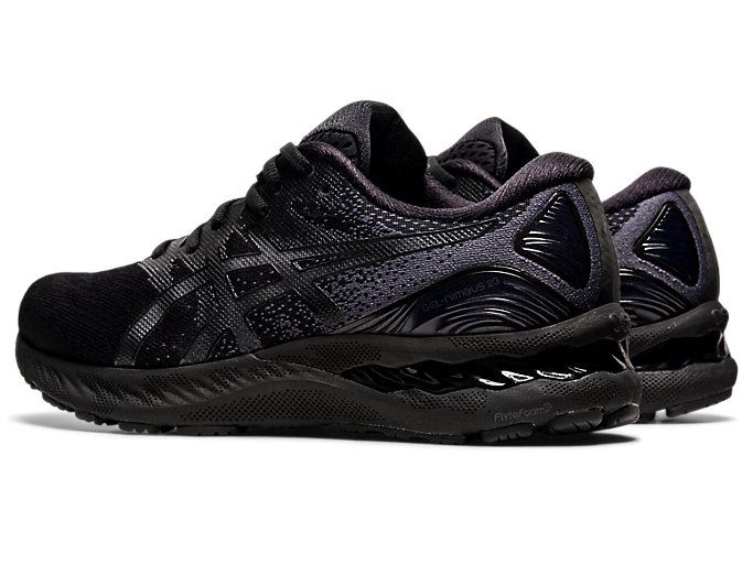 Black / Black Asics GEL-NIMBUS 23 (4E) Men's Running Shoes | PSGO5007